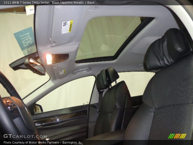Black Sapphire Metallic / Black 2011 BMW 7 Series 740Li Sedan