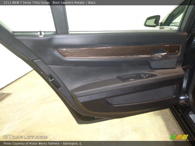 Black Sapphire Metallic / Black 2011 BMW 7 Series 740Li Sedan
