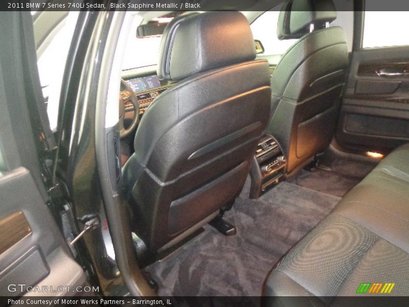 Black Sapphire Metallic / Black 2011 BMW 7 Series 740Li Sedan