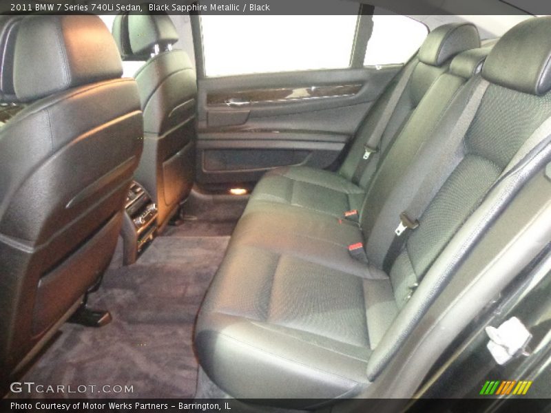 Black Sapphire Metallic / Black 2011 BMW 7 Series 740Li Sedan