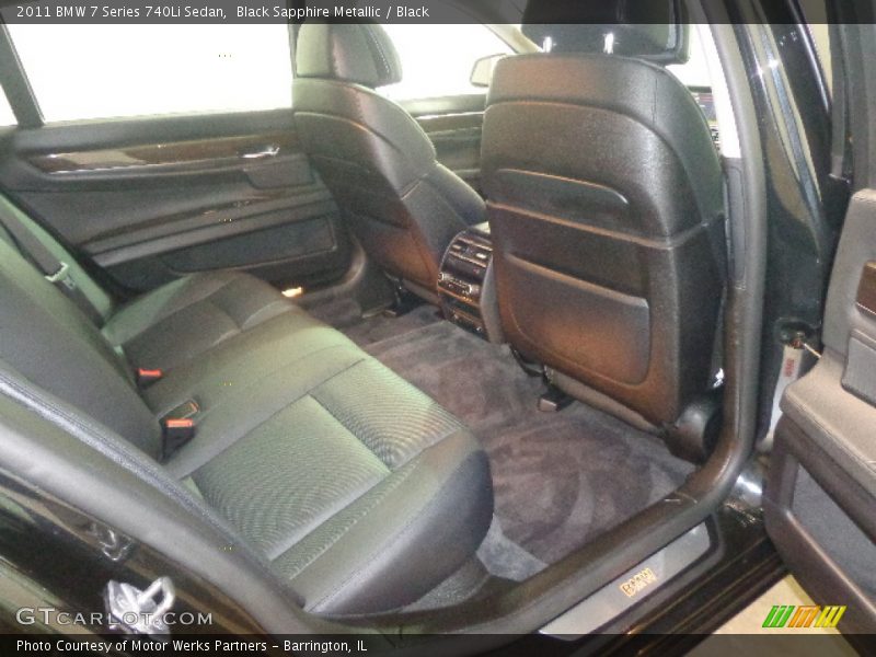 Black Sapphire Metallic / Black 2011 BMW 7 Series 740Li Sedan