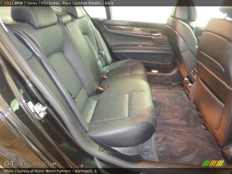Black Sapphire Metallic / Black 2011 BMW 7 Series 740Li Sedan