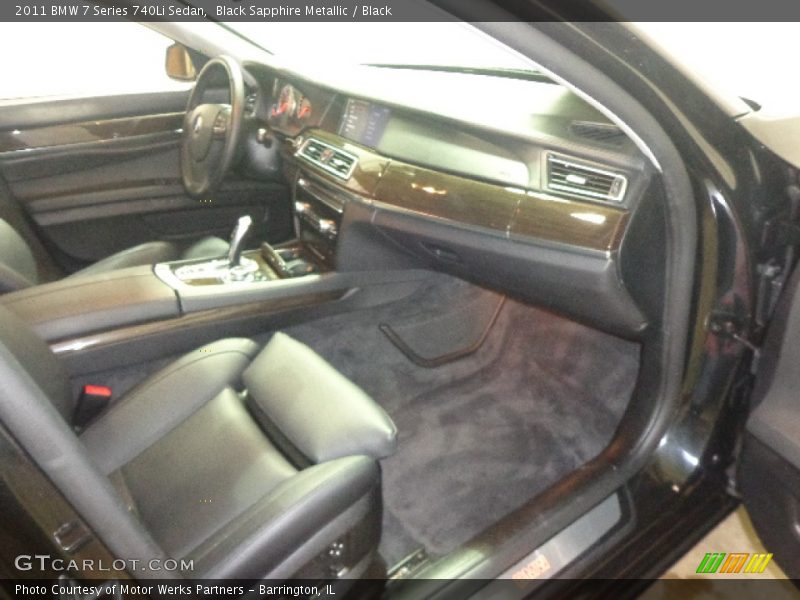 Black Sapphire Metallic / Black 2011 BMW 7 Series 740Li Sedan
