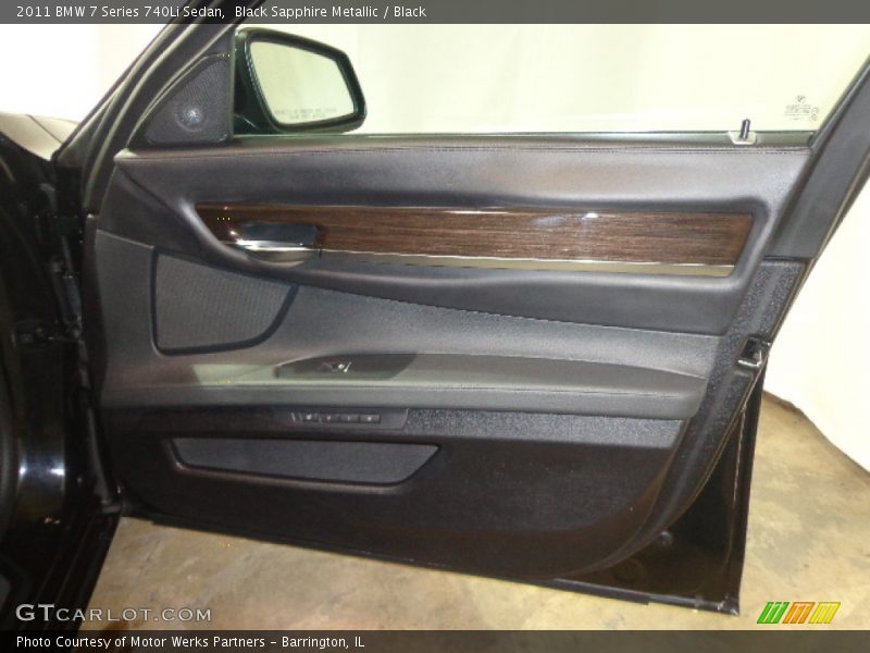 Black Sapphire Metallic / Black 2011 BMW 7 Series 740Li Sedan