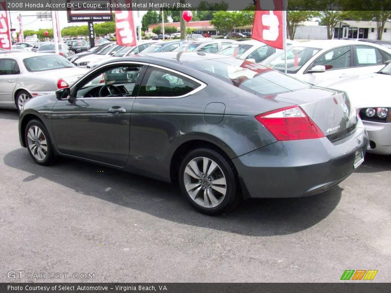 Polished Metal Metallic / Black 2008 Honda Accord EX-L Coupe