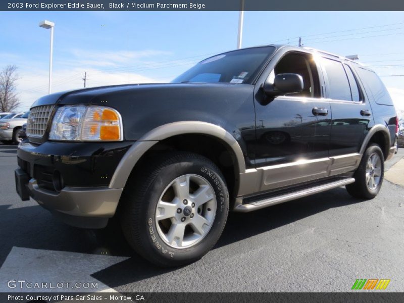Black / Medium Parchment Beige 2003 Ford Explorer Eddie Bauer