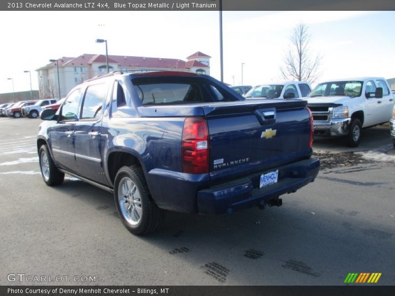 Blue Topaz Metallic / Light Titanium 2013 Chevrolet Avalanche LTZ 4x4