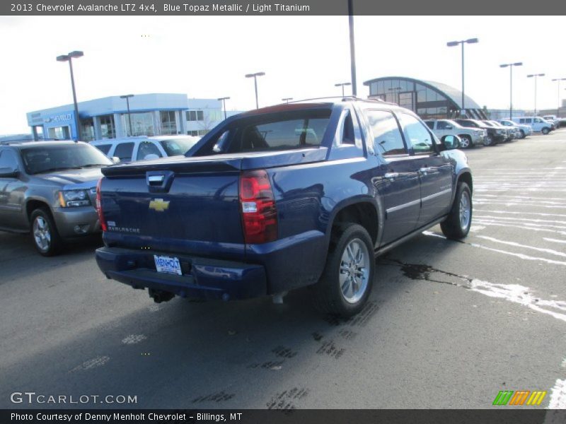 Blue Topaz Metallic / Light Titanium 2013 Chevrolet Avalanche LTZ 4x4