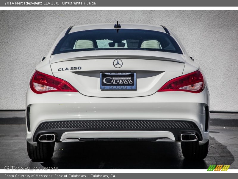 Cirrus White / Beige 2014 Mercedes-Benz CLA 250