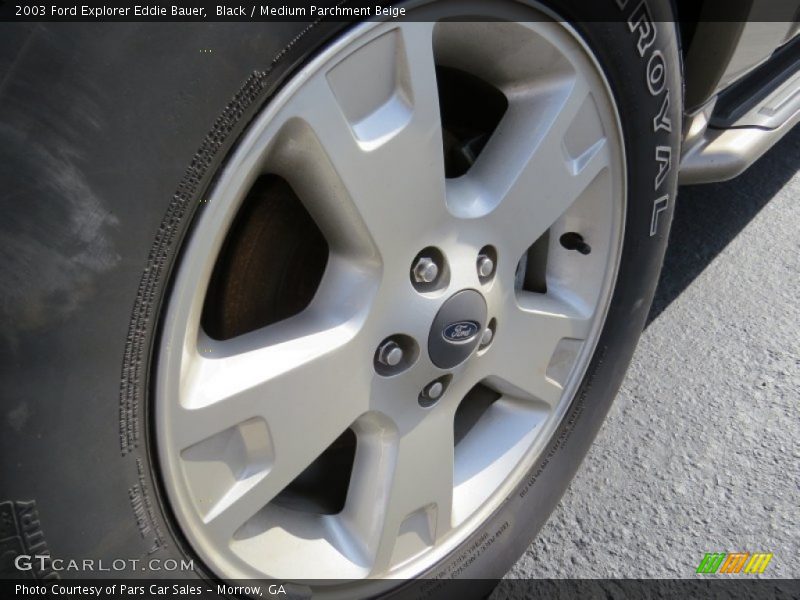 Black / Medium Parchment Beige 2003 Ford Explorer Eddie Bauer