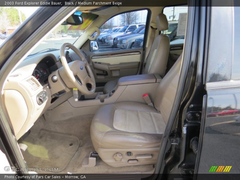 Black / Medium Parchment Beige 2003 Ford Explorer Eddie Bauer