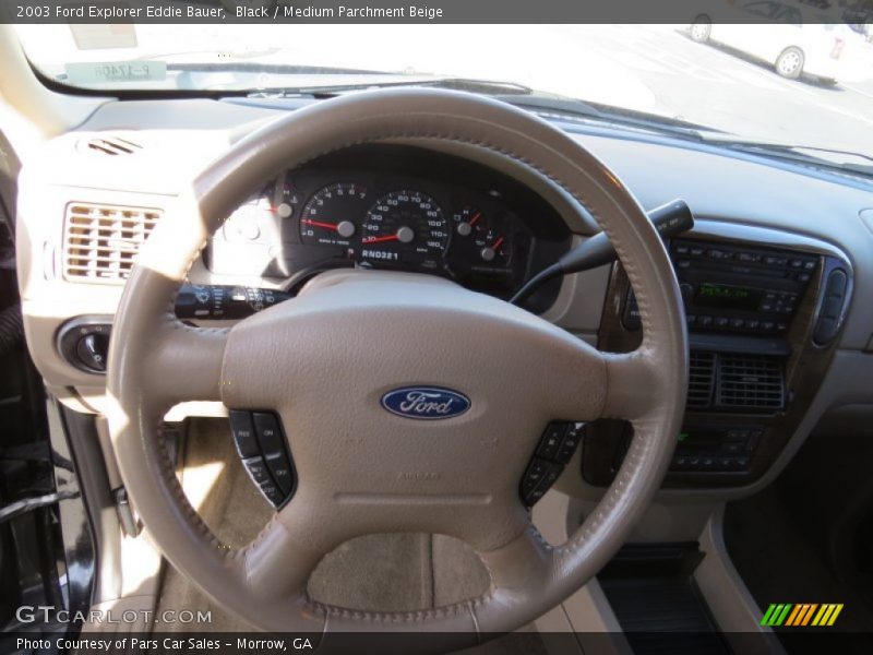 Black / Medium Parchment Beige 2003 Ford Explorer Eddie Bauer