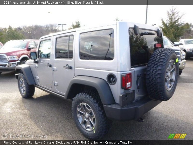Billet Silver Metallic / Black 2014 Jeep Wrangler Unlimited Rubicon 4x4