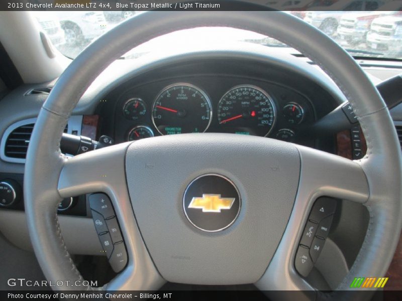 Blue Topaz Metallic / Light Titanium 2013 Chevrolet Avalanche LTZ 4x4