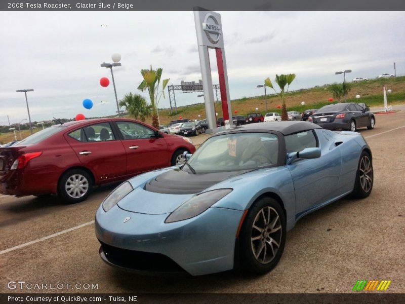 Glacier Blue / Beige 2008 Tesla Roadster