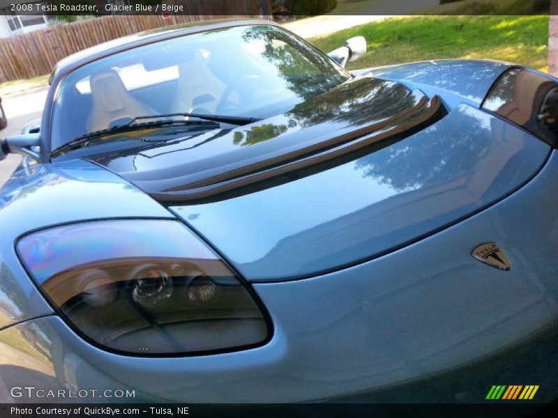 Glacier Blue / Beige 2008 Tesla Roadster