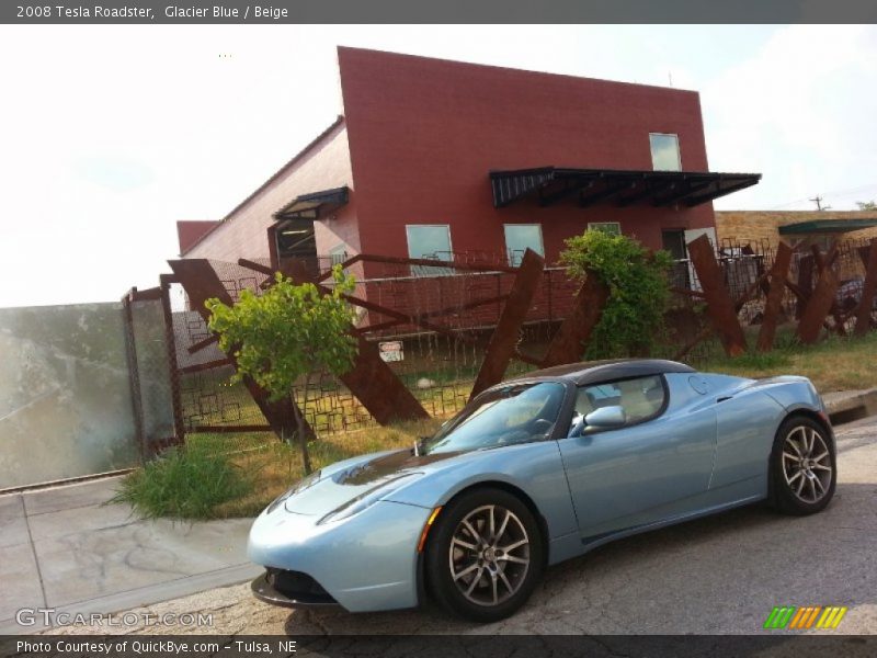 Glacier Blue / Beige 2008 Tesla Roadster