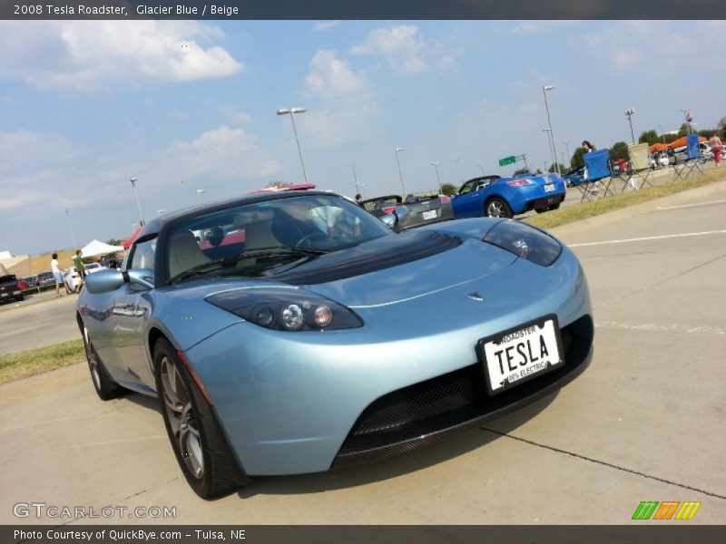 Glacier Blue / Beige 2008 Tesla Roadster