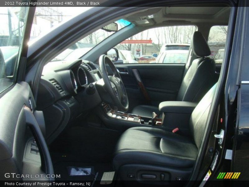Black / Black 2012 Toyota Highlander Limited 4WD