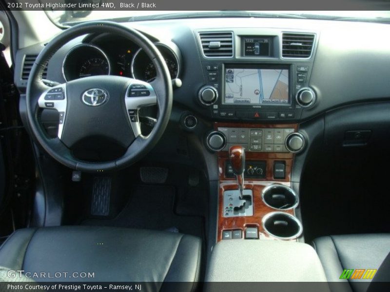 Black / Black 2012 Toyota Highlander Limited 4WD