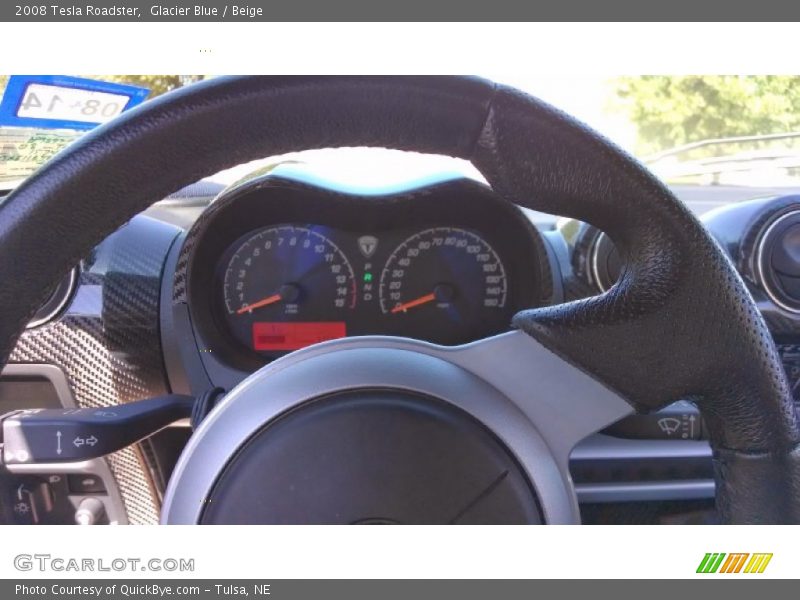 Glacier Blue / Beige 2008 Tesla Roadster