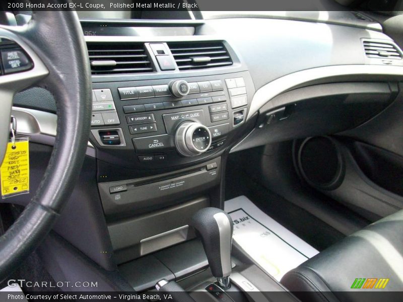 Polished Metal Metallic / Black 2008 Honda Accord EX-L Coupe