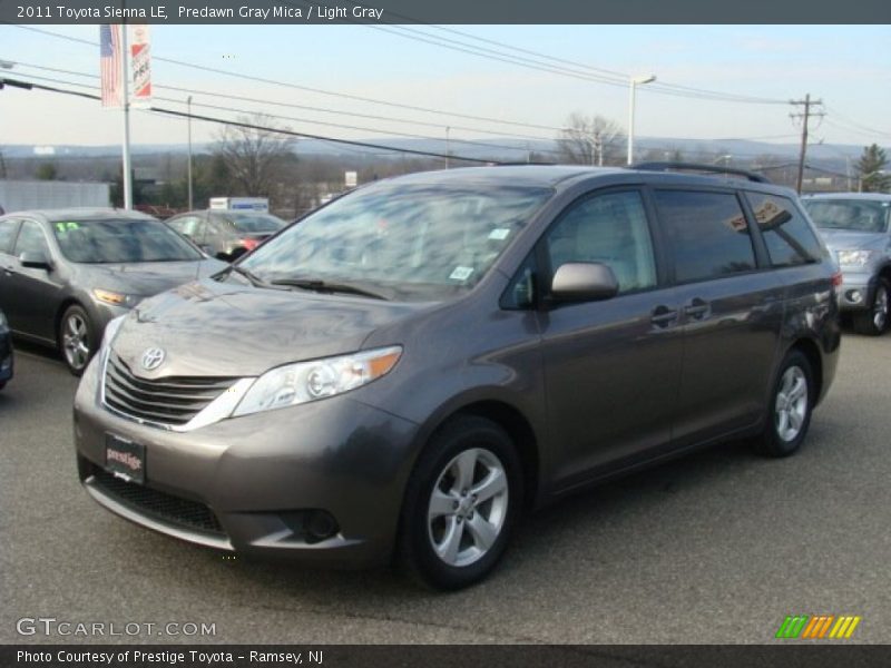 Predawn Gray Mica / Light Gray 2011 Toyota Sienna LE