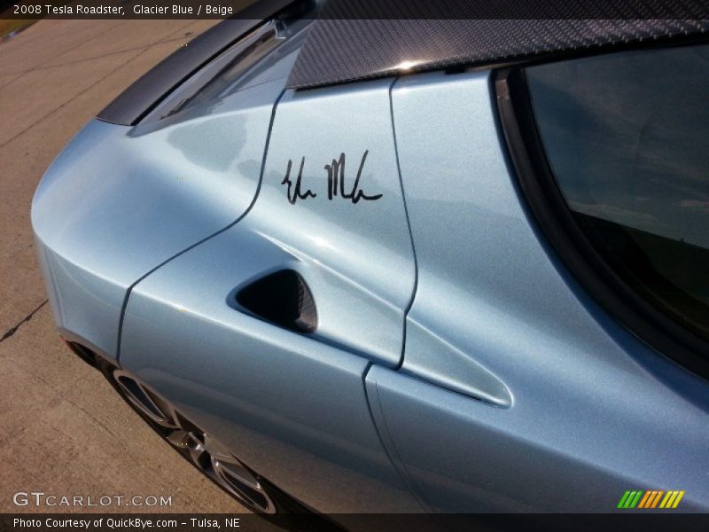 Glacier Blue / Beige 2008 Tesla Roadster