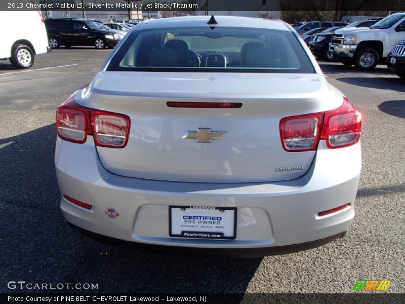 Silver Ice Metallic / Jet Black/Titanium 2013 Chevrolet Malibu LS