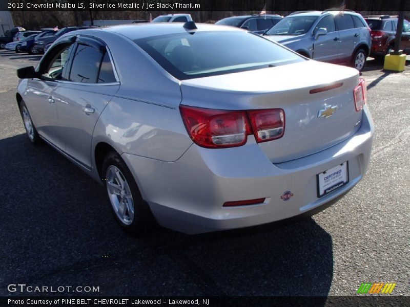 Silver Ice Metallic / Jet Black/Titanium 2013 Chevrolet Malibu LS
