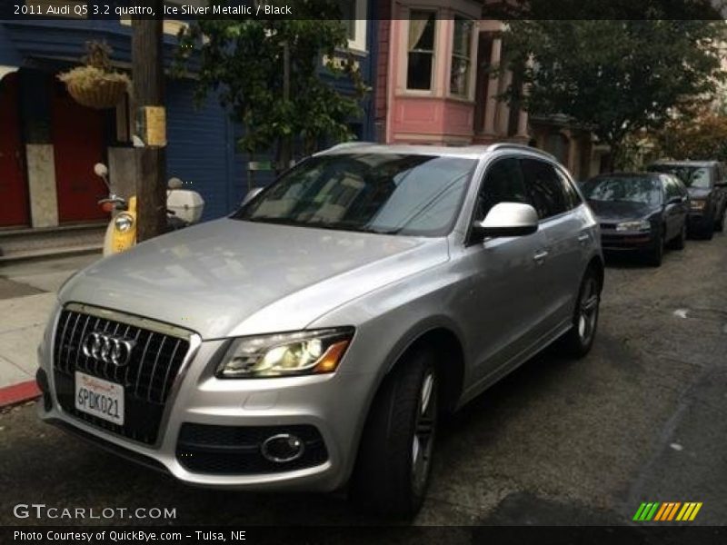 Ice Silver Metallic / Black 2011 Audi Q5 3.2 quattro