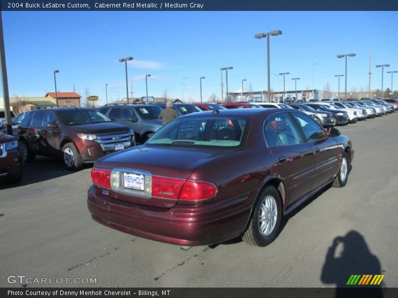 Cabernet Red Metallic / Medium Gray 2004 Buick LeSabre Custom