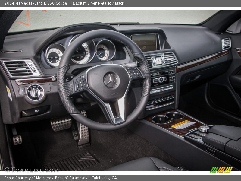 Paladium Silver Metallic / Black 2014 Mercedes-Benz E 350 Coupe