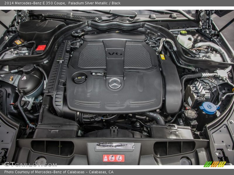 Paladium Silver Metallic / Black 2014 Mercedes-Benz E 350 Coupe