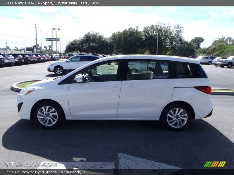 Crystal White Pearl / Sand 2014 Mazda MAZDA5 Sport