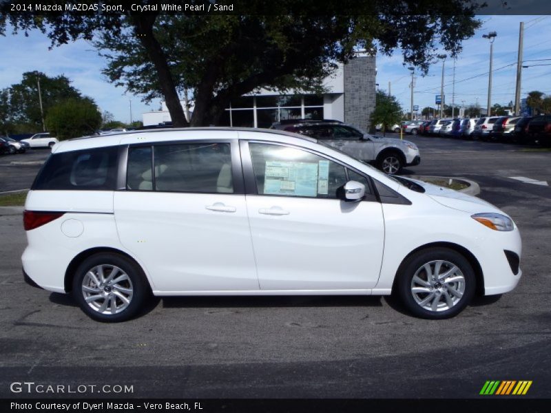 Crystal White Pearl / Sand 2014 Mazda MAZDA5 Sport
