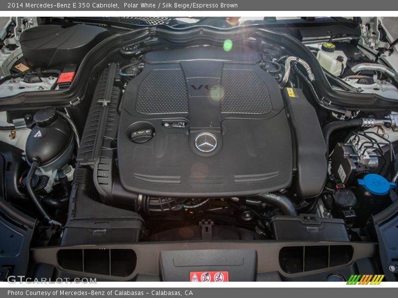 Polar White / Silk Beige/Espresso Brown 2014 Mercedes-Benz E 350 Cabriolet