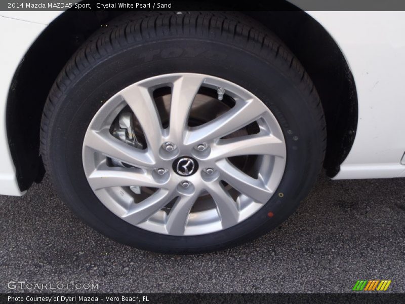 Crystal White Pearl / Sand 2014 Mazda MAZDA5 Sport