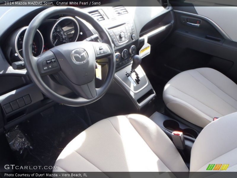 Crystal White Pearl / Sand 2014 Mazda MAZDA5 Sport