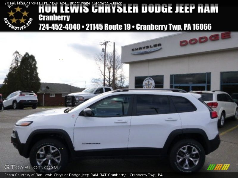 Bright White / Morocco - Black 2014 Jeep Cherokee Trailhawk 4x4