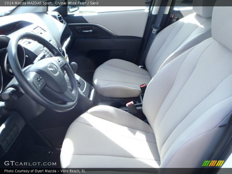 Front Seat of 2014 MAZDA5 Sport