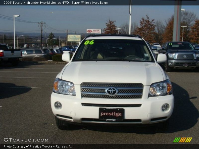 Super White / Ivory Beige 2006 Toyota Highlander Hybrid Limited 4WD
