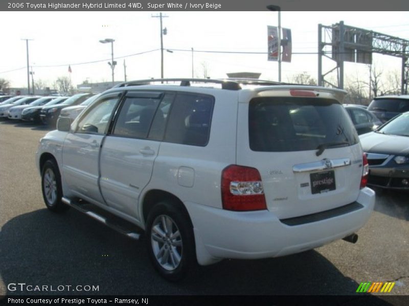 Super White / Ivory Beige 2006 Toyota Highlander Hybrid Limited 4WD
