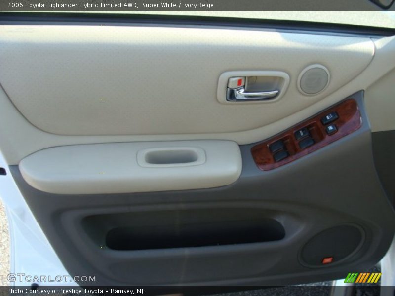 Super White / Ivory Beige 2006 Toyota Highlander Hybrid Limited 4WD