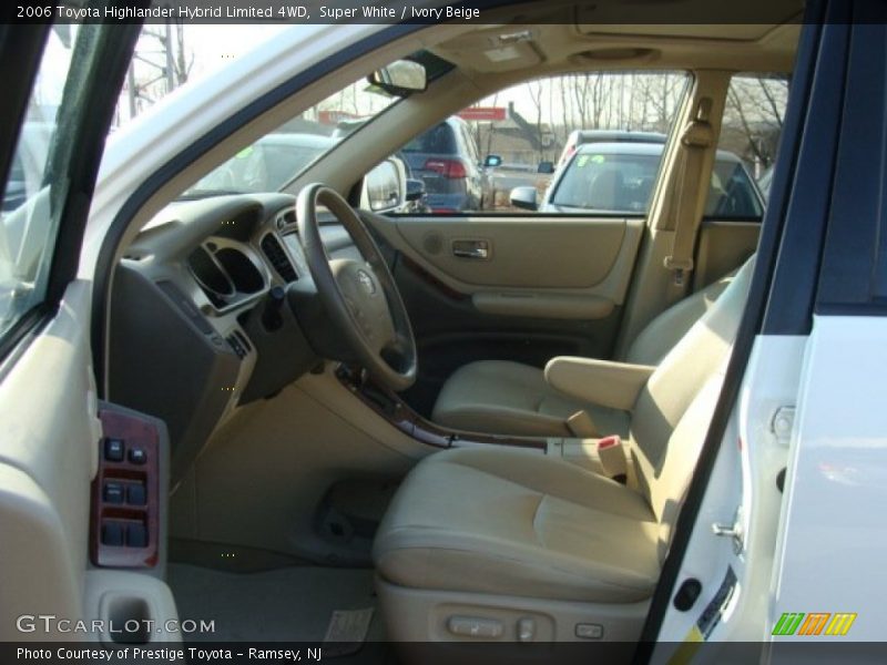 Super White / Ivory Beige 2006 Toyota Highlander Hybrid Limited 4WD