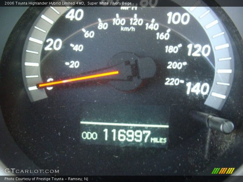 Super White / Ivory Beige 2006 Toyota Highlander Hybrid Limited 4WD
