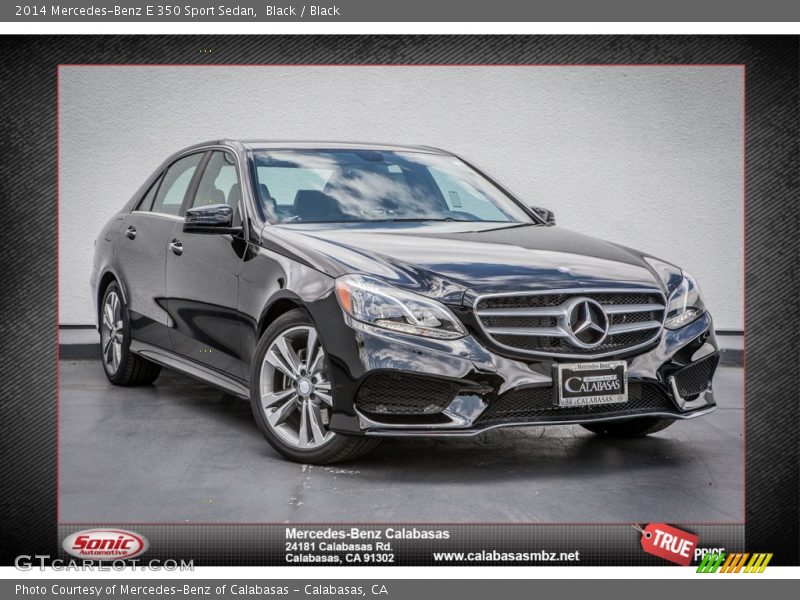 Black / Black 2014 Mercedes-Benz E 350 Sport Sedan
