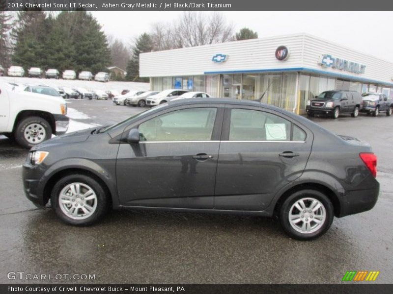 Ashen Gray Metallic / Jet Black/Dark Titanium 2014 Chevrolet Sonic LT Sedan