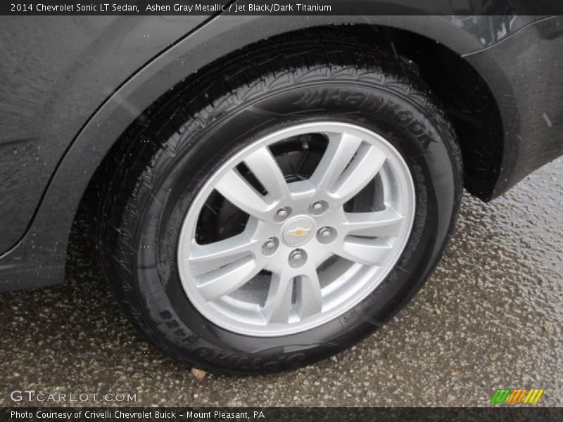 Ashen Gray Metallic / Jet Black/Dark Titanium 2014 Chevrolet Sonic LT Sedan