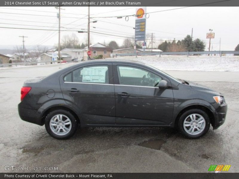 Ashen Gray Metallic / Jet Black/Dark Titanium 2014 Chevrolet Sonic LT Sedan